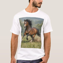 Pferdefreund Geschenk Laufendes Pferd Stil T-Shirt