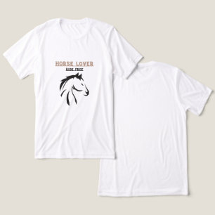 Pferdefreund Reite Frei Minimalistisches Pferdekop Tri-Blend Shirt