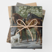 Pferdefreunde (Auswahl der Pferdearten) Geschenkpapier Set (Beispiel)