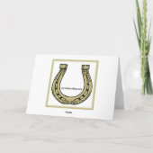 Pferdefreunde Chanukah Karte (Rückseite)