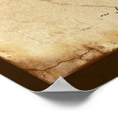 Pferdefreunde Gedichte im Stile eines Pergaments d Poster (Ecke)