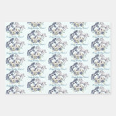 Pferdefreunde personalisiert geschenkpapier set (Vorderseite 3)