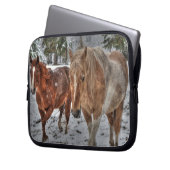 Pferdefreunde Reitsportler Foto Laptopschutzhülle (Vorderseite Links)