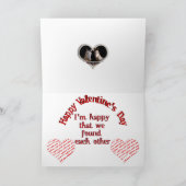 Pferdefreunde Valentine Fotokarte Feiertagskarte (Innenseite)