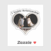Pferdefreunde Valentinstag Aufkleber (Blatt)