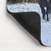 Pferdefreund's schönes Pferdedesign Mousepad (Ecke)