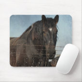 Pferdefüge auf Weiden Mousepad (Mit Mouse)