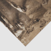 Pferdefüße Western Vintag Sepia Brown Rustikal Seidenpapier (Ausschnitt)