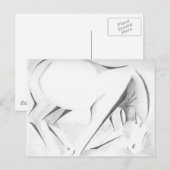 Pferdefüßler Abstrakt Postkarte (Vorne/Hinten)