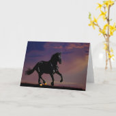 Pferdegalopp frei karte (Gelbe Blume)