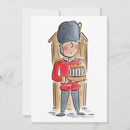 Pferdegarde zum Geburtstag Einladung (Vorderseite)
