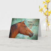 Pferdegeburtstags-Karte Karte (Gelbe Blume)