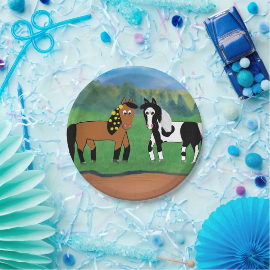 Pferdegeburtstags-Platte Pappteller (Party)