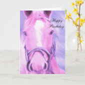 PferdeGeburtstagskarte Karte (Gelbe Blume)