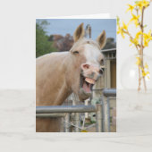 PferdeGeburtstagskarte Karte (Gelbe Blume)