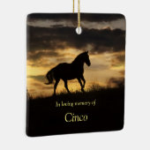 Pferdegedächtnis im liebenden Gedächtnis Keramikornament (Rechts)