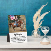 Pferdegedanken Beileid-Zitat Pferdeverlust Fotoplatte (Seite)