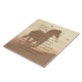 Pferdegedanken Galloping Pferd und spirituelles Ge Fliese (Seite)