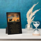 Pferdegedicht Fotoplatte (Seite)