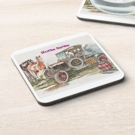 Pferdegefühl Getränkeuntersetzer (Linke Seite)