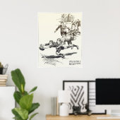 Pferdegefühl - Vintage Rugby Print Poster (Heimbüro)