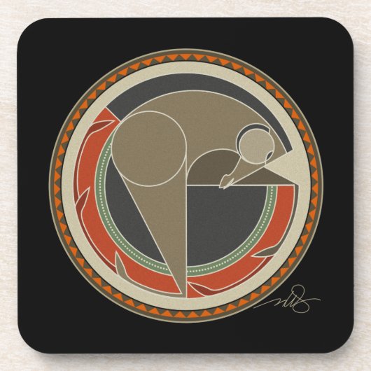 Pferdegeist Getränkeuntersetzer (Vorderseite)