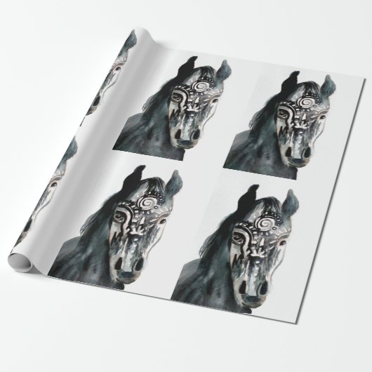 Pferdegeist Matte Wrapping Paper, 30 x 2 ft Geschenkpapier (Ungerollt)