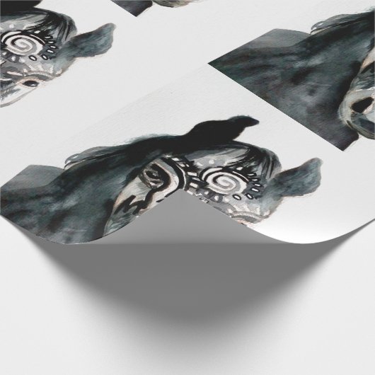 Pferdegeist Matte Wrapping Paper, 30 x 2 ft Geschenkpapier (Ecke)