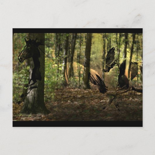 Pferdegeist-Postkarten Postkarte (Vorderseite)