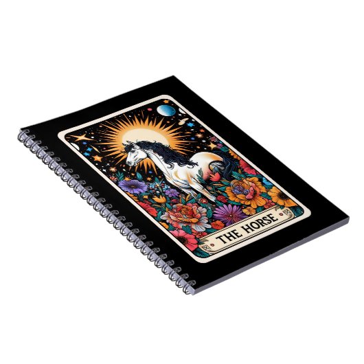 Pferdegeist Tarot Card Notebook Notizblock (Rechte Seite)