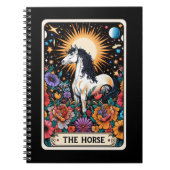 Pferdegeist Tarot Card Notebook Notizblock (Vorderseite)