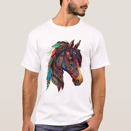 Pferdegeist Tierischer T - Shirt (Vorderseite)