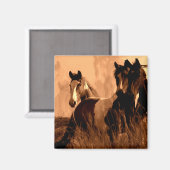 Pferdegeister Magnet (Vorderseite/Rückseite)