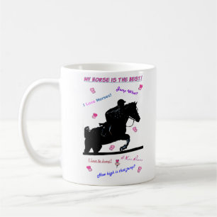 Pferdegekritzel Kaffeetasse