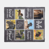 Pferdegepäckverlust Personalisiert 6 Bild Fleecedecke (Vorderseite (Horizontal))