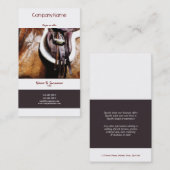 Pferdegeschäfts-Marketings-Reiterkunst Visitenkarte (Vorne/Hinten)