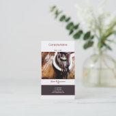 Pferdegeschäfts-Marketings-Reiterkunst Visitenkarte (Stehend Vorderseite)