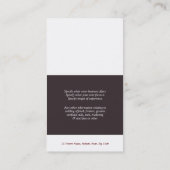 Pferdegeschäfts-Marketings-Reiterkunst Visitenkarte (Rückseite)