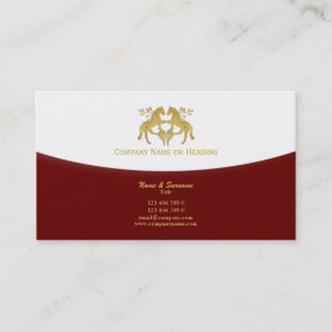 Pferdegeschäfts-Marketings-Rotgold Visitenkarte