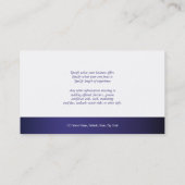 Pferdegeschäftsprofil-Marketings-Goldweiß Visitenkarte (Rückseite)