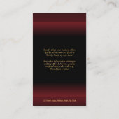 Pferdegeschäftsprofil-Ranch-Western Visitenkarte (Rückseite)