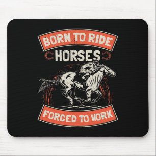 Pferdegeschenk Frauen Reittier Pferderücken R Mousepad