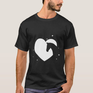 Pferdegeschenk für Frauen Mädchen, die Pferde Lieb T-Shirt