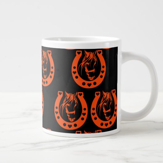 Pferdegeschenk Jumbo-Tasse (Rechts)
