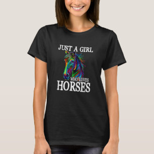 Pferdegeschenke für Frauen Jungen Kind Ein Mädchen T-Shirt