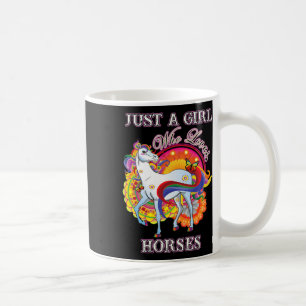 Pferdegeschenke für Frauen nur ein Mädchen, das Pf Kaffeetasse