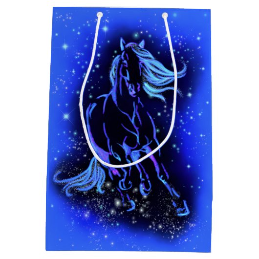 Pferdegeschenktasche Mittlere Geschenktüte (Rückseite)