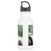 Pferdegesicht Edelstahlflasche (Rückseite)