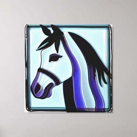 Pferdegesicht, Leinwand Art (Vorderseite)