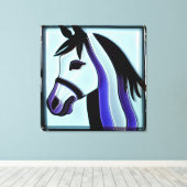 Pferdegesicht, Leinwand Art (Insitu (Holzboden))